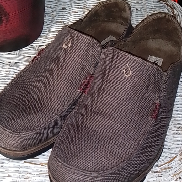 🚨B2G1 OLUKAI Brown Canvas Loafers - Picture 2 of 6